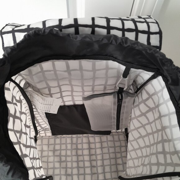 IKEA KNALLA Shopping bag on wheels, black white - Picture 10 of 16